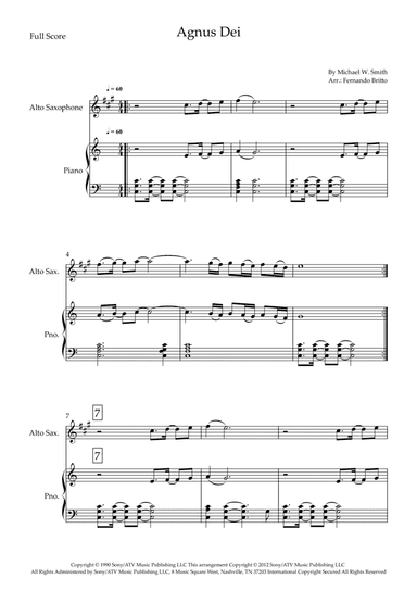 Agnus Dei (arr. Fernando Britto)