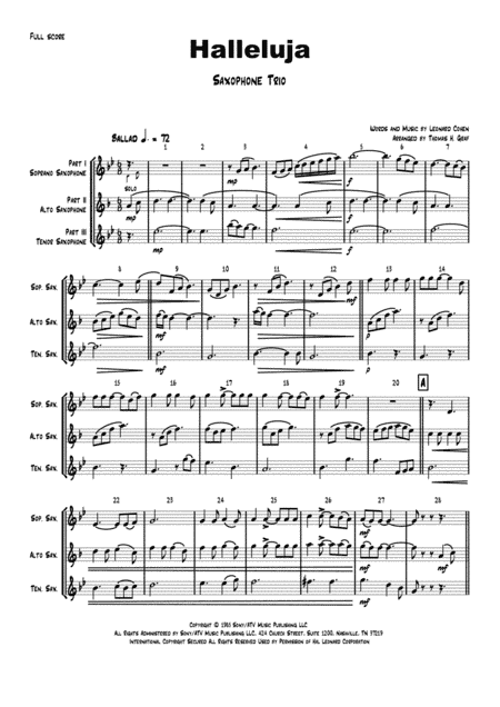 Hallelujah (arr. Thomas Graf)