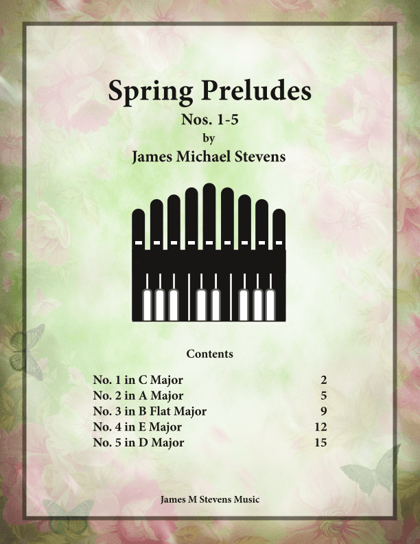 Spring Preludes, Nos. 1-5 - Organ Book