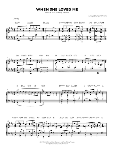 When She Loved Me (arr. Sjaak Douma)