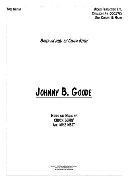 Johnny B. Goode (arr. Mike West)