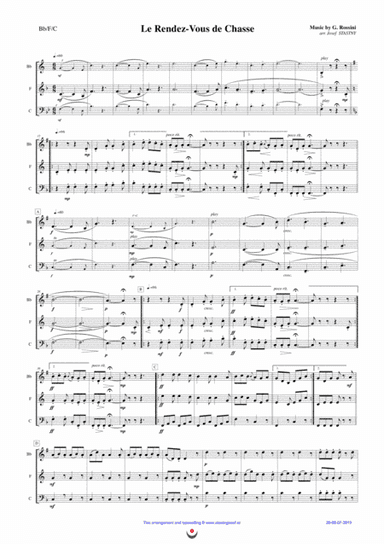 Le rendez-vous de chasse (arr. Josef STASTNY)