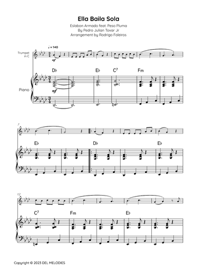 Ella Baila Sola (arr. Rodrigo Faleiros)
