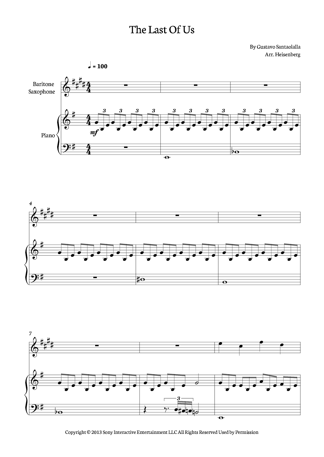The Last Of Us (arr. Heisenberg)