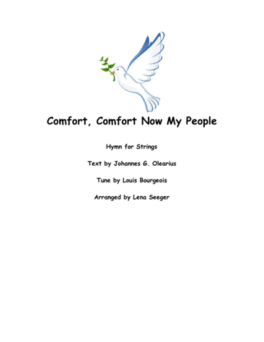 Comfort, Comfort Now My People (arr. Lena Seeger)