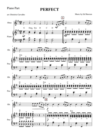 Perfect (arr. Dimitrie Carvalho)