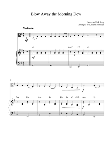 Blow Away the Morning Dew (arr. Kaiserin Rebecca)