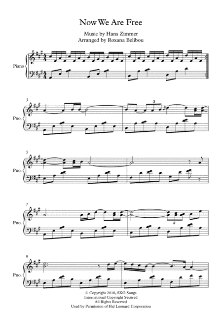 Gladiator Main Theme (arr. Roxana Belibou)