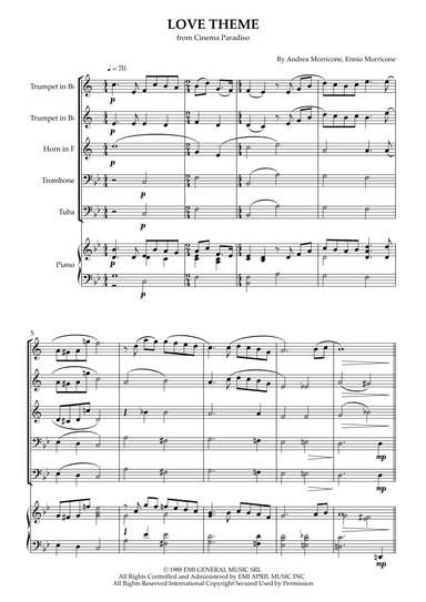 Love Theme (tema D'amore) (arr. Karen Gueiros)