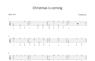 Christmas is coming (arr. Bettina Schipp)