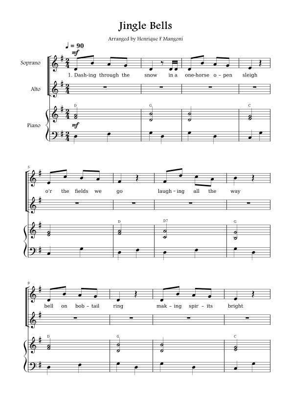 Jingle Bells (arr. Henrique F Mangoni)