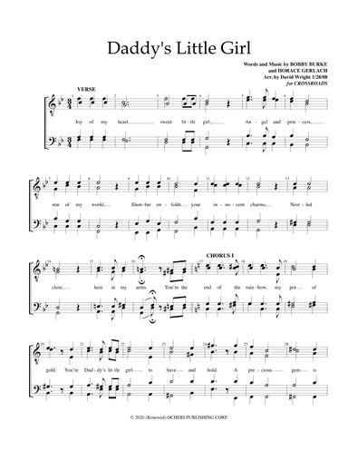Daddy S Little Girl (arr. David Wright)