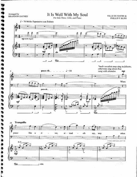 It Is Well With My Soul (arr. Brandon Haynes)