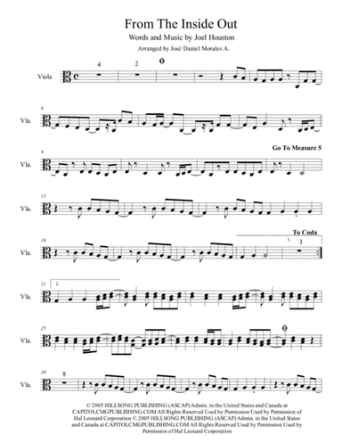 From The Inside Out (arr. José Daniel Morales A.)