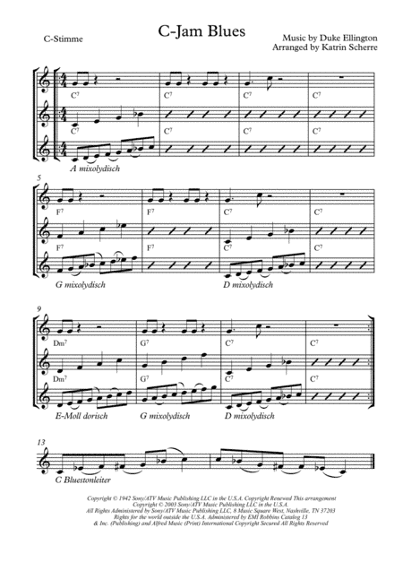 C-jam Blues (arr. Katrin Scherer)