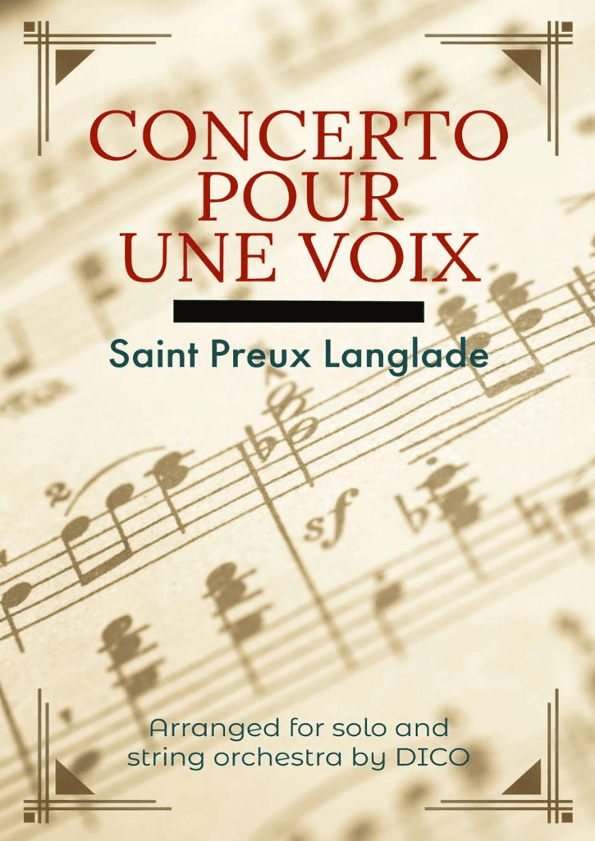 Concerto Pour Une Voix (arr. Dico)