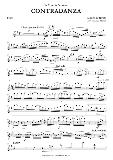 Contradanza - Duo (arr. Diego Marani)