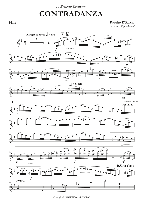 Contradanza - Duo (arr. Diego Marani)