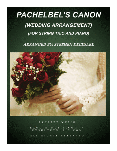 Pachelbel's Canon (Wedding Arrangement: String Trio - Piano Accompaniment) (arr. Stephen DeCesare)