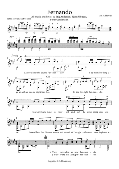 Fernando (arr. Andrew Howes)