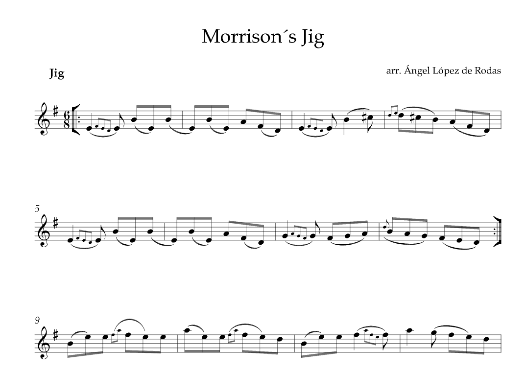Morrison´s Jig (arr. Ángel López de Rodas)