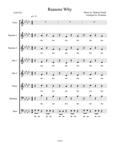 Reasons Why (arr. Jeff Peckham)