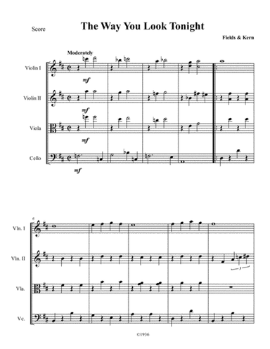 The Way You Look Tonight (arr. Thomas Strauch)