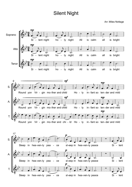 Silent Night (arr. Miles Nottage)
