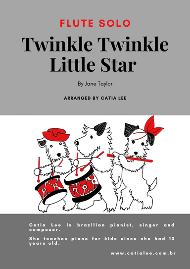 Twinkle Twinkle Little Star - Flute Solo Bb Major (arr. Catia Lee)