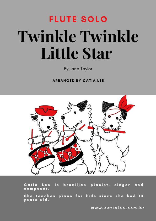 Twinkle Twinkle Little Star - Flute Solo Bb Major (arr. Catia Lee)