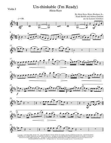 Un-thinkable (i'm Ready) (arr. Lorento Golofeev)