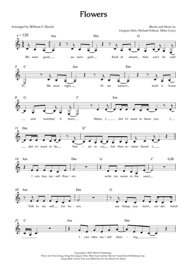 Flowers (arr. William F. Maciel)