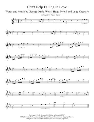 Can't Help Falling In Love (arr. Kevin Busse)