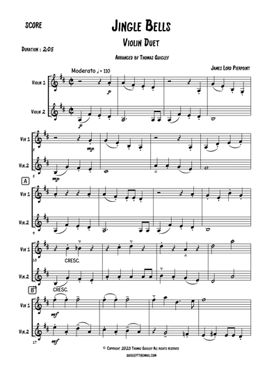 Jingle Bells (arr. Thomas Quigley)