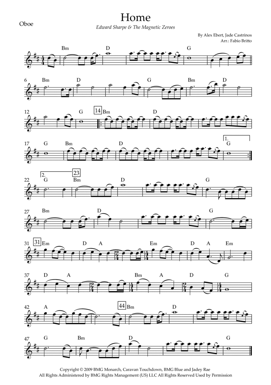 Home (arr. Fabio Britto)