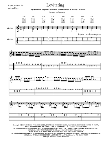 Levitating (arr. Andrew Pattinson)