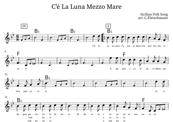 C'e La Luna Mezzo Mare (arr. Christoph Fleischmann)