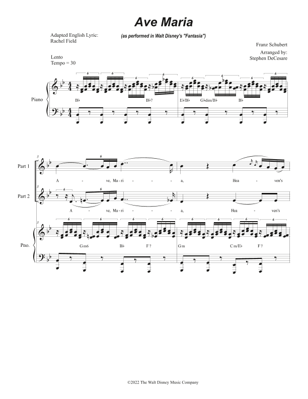 Ave Maria, Op. 52 No. 6 (arr. Stephen DeCesare)