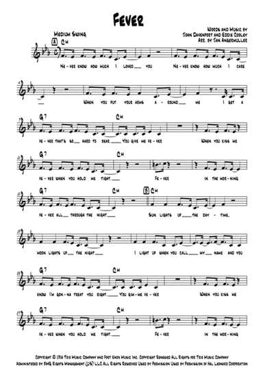 Fever (arr. Jan Angermüller)