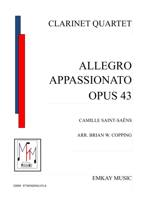 ALLEGRO APPASSIONATO - CLARINET QUARTET (arr. BRIAN W. COPPING)