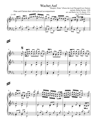 Wachet Auf (revised version) (arr. Faith Winston)