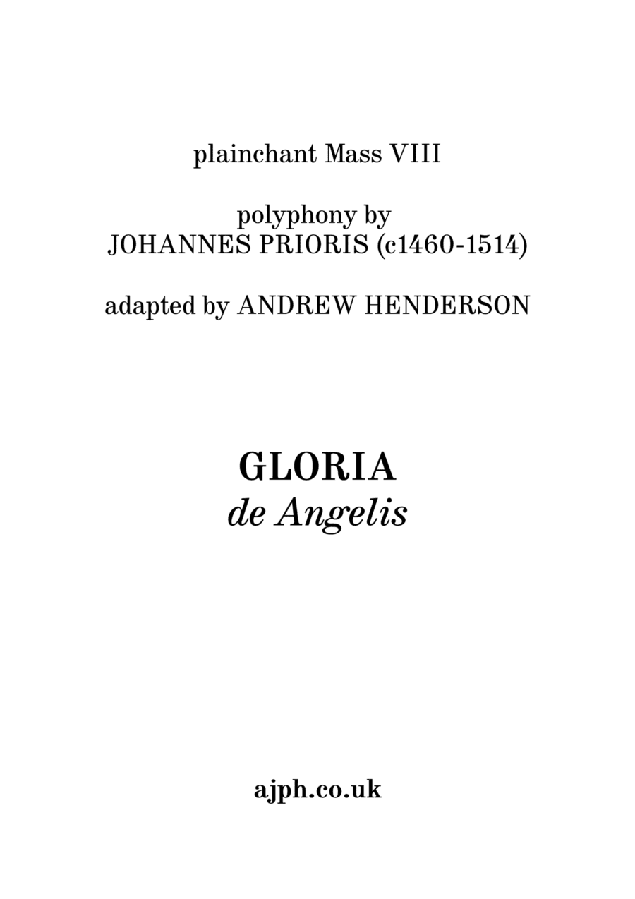 Gloria de Angelis (arr. Andrew Henderson)