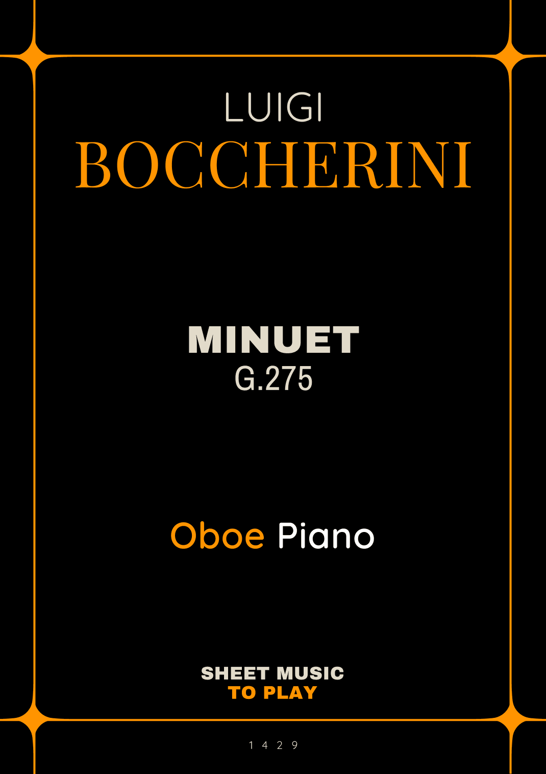 Minuet Op.11 No.5 - Oboe and Piano (Full Score and Parts) (arr. César Madeira)