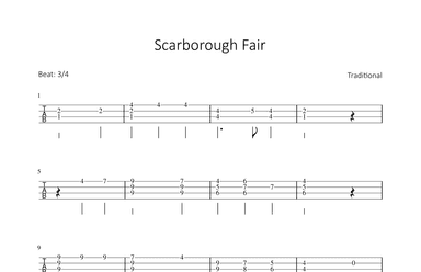 Scarborough Fair (arr. Bettina Schipp)