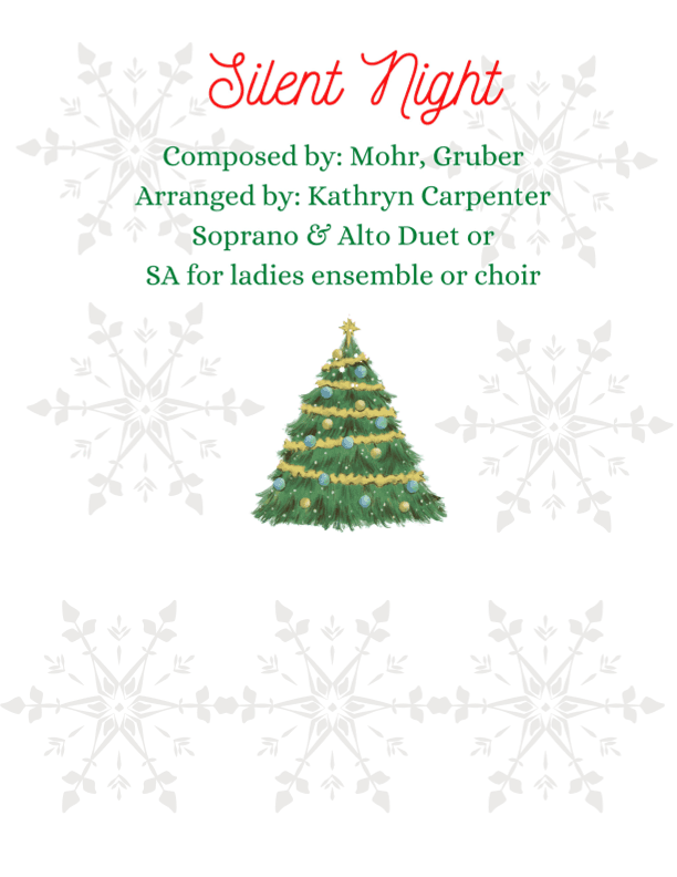 Silent Night (Duet or Ladies Ensemble, SA) (arr. Kathryn Carpenter)