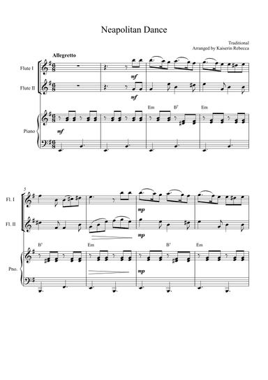 Neapolitan Dance (arr. Kaiserin Rebecca)