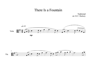There is a Fountain (Viola Solo) (arr. B. C. Dockery)
