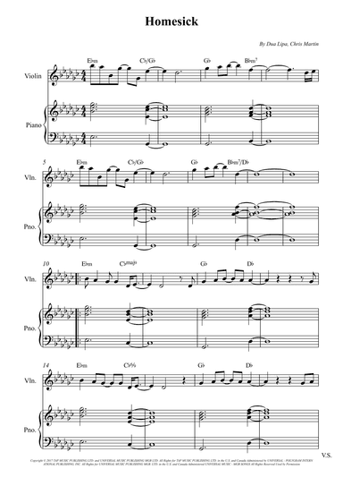 Homesick (arr. Wesley S. SIlva)