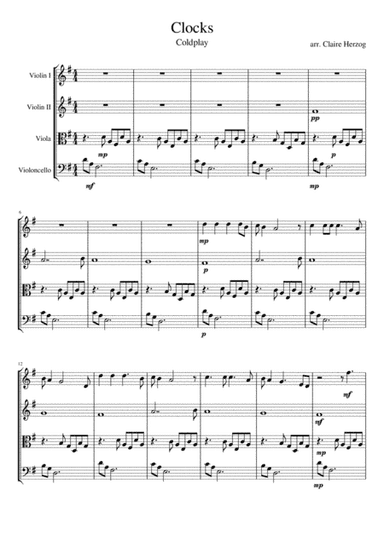 Clocks (arr. Claire Herzog)