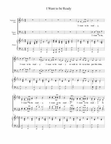 I Want To Be Ready (arr. James Shubert)